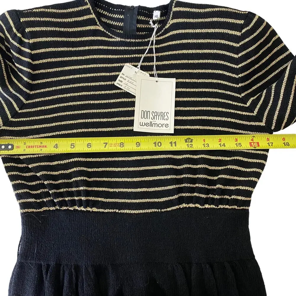 DON SAYRES for Wellmore Vintage  80s Wool Dress Blazer Suit Set Size 10 NWT